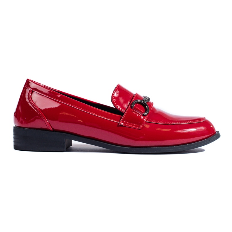 Eleganti mocassini da donna Shelovet rossi rosso