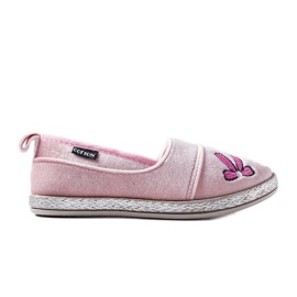 Ballerine in velluto rosa di Patria