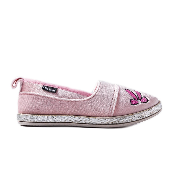 Ballerine in velluto rosa di Patria