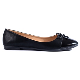 Classiche ballerine nere con fiocco Shelovet nero
