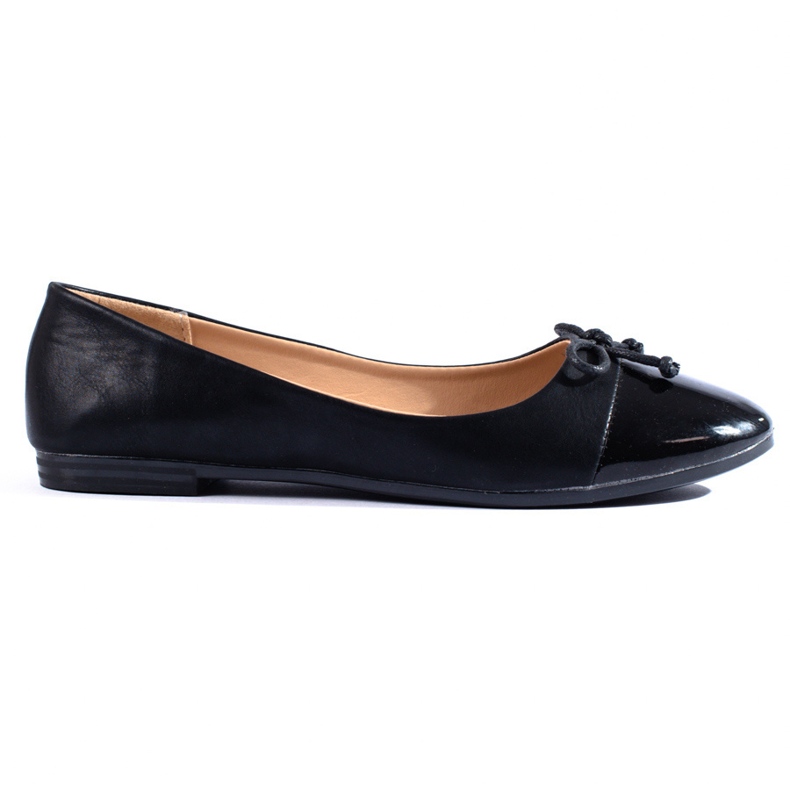 Classiche ballerine nere con fiocco Shelovet nero