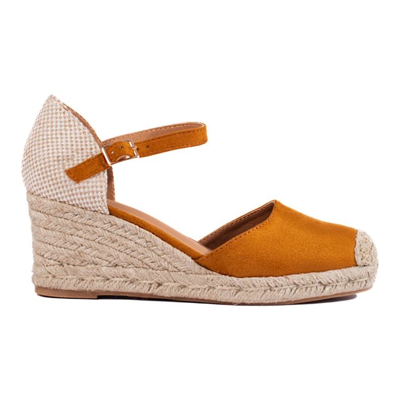 Espadrillas con zeppa color cammello Shelovet da donna marrone