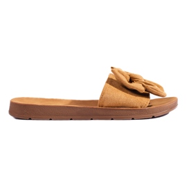 Sandali marroni da donna con fiocco Shelovet marrone