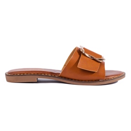 Pantofole Shelovet marroni da donna marrone