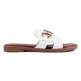 Pantofole classiche bianche Shelovet da donna bianca