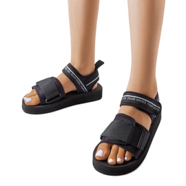 Sandali Big Star in schiuma nera LL274784 nero