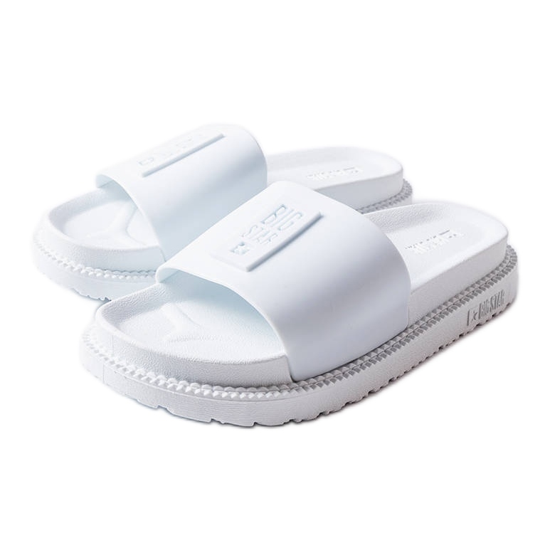 Pantofole bianche Big Star LL274428 bianca