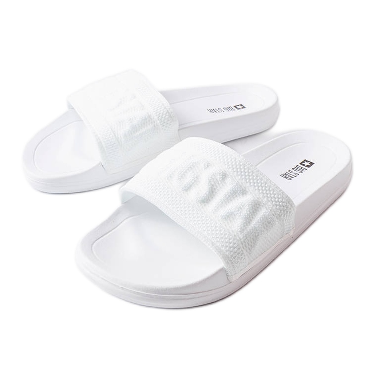 Pantofole bianche Big Star LL274A159 bianca