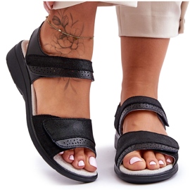 Sandali Classici Velcro S.Barski 97575 Nero