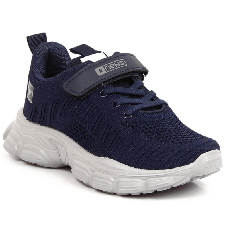Scarpe sportive sulla piattaforma News Jr EVE395 blu navy