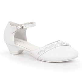 American Club Jr. AM914 ballerine bianche su berretto bianco