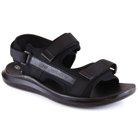 Sandali sportivi con velcro News M 23MN02-5801 nero