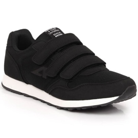 Scarpe sportive nere American Club W AM924A con velcro nero