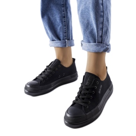 Sneakers nere con plateau di Big Star LL274967 nero