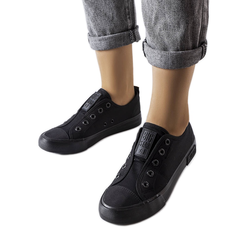 Sneakers slip-on nere di Big Star LL274161 nero