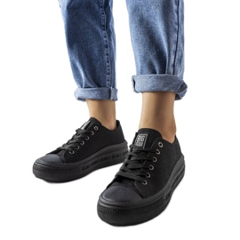 Sneakers nere con plateau di Big Star LL274A176 nero