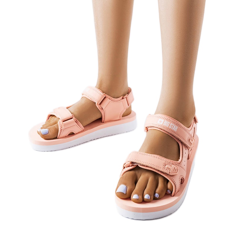Sandali Big Star in schiuma rosa LL274788