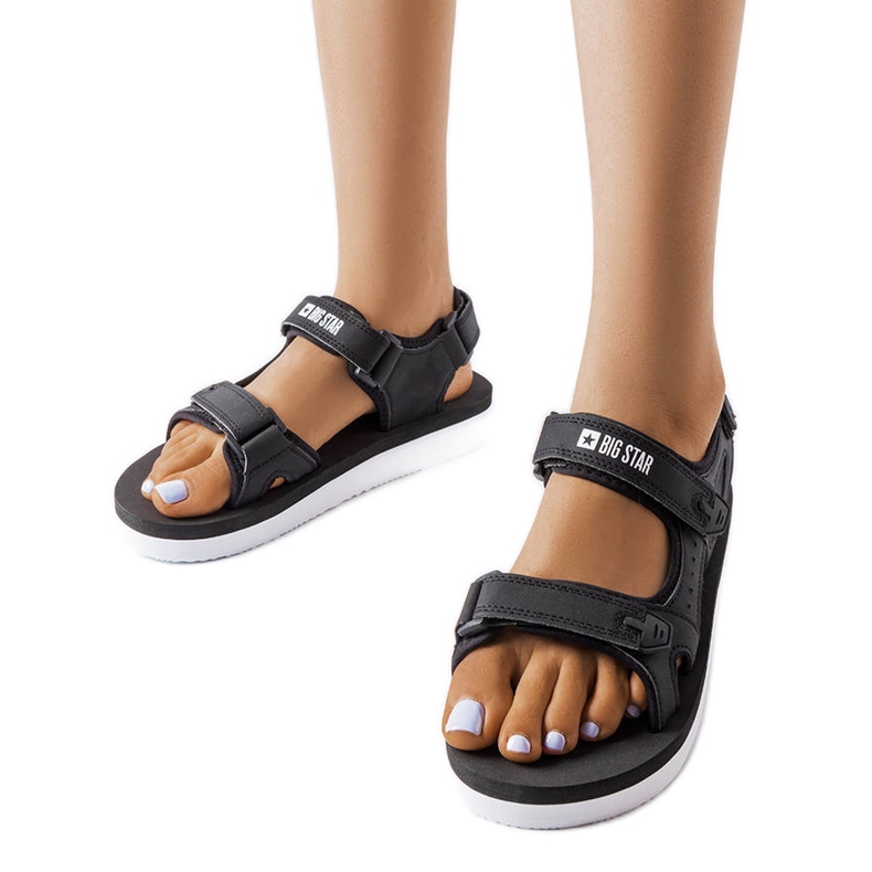 Sandali Big Star in schiuma nera LL274789 nero