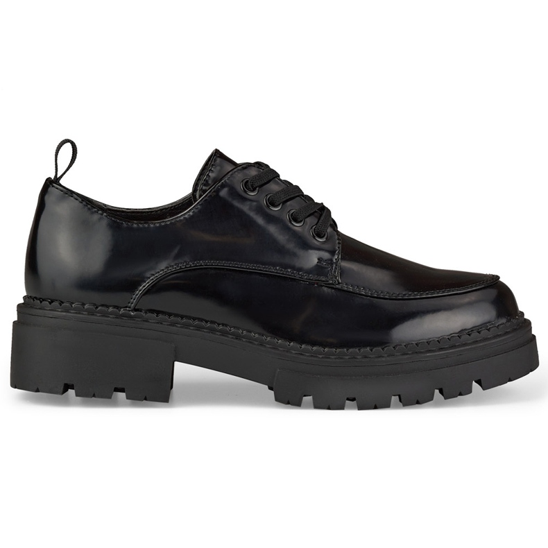 La.Fi Scarpe stringate laccate nere nero
