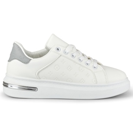Scarpe sportive bianche con decorazione bianco