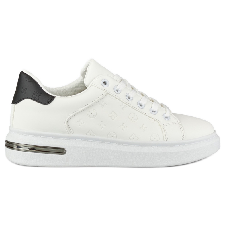 Scarpe sportive con dorso decorativo bianca