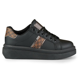 Scarpe sportive nere da donna alla moda nero