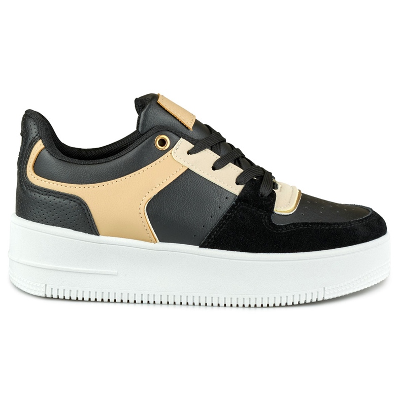 Scarpe sportive nere da donna alla moda nero