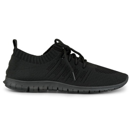 Scarpe sportive nere leggere da donna nero