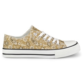 Sneakers Bandana basse beige
