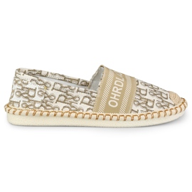 Scarpe slip-on beige da donna