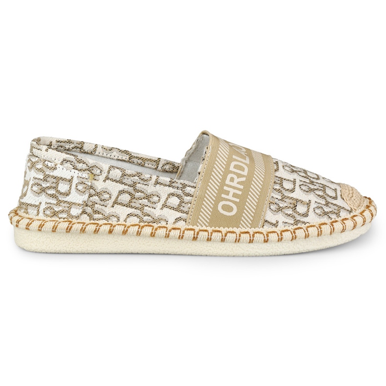 Scarpe slip-on beige da donna