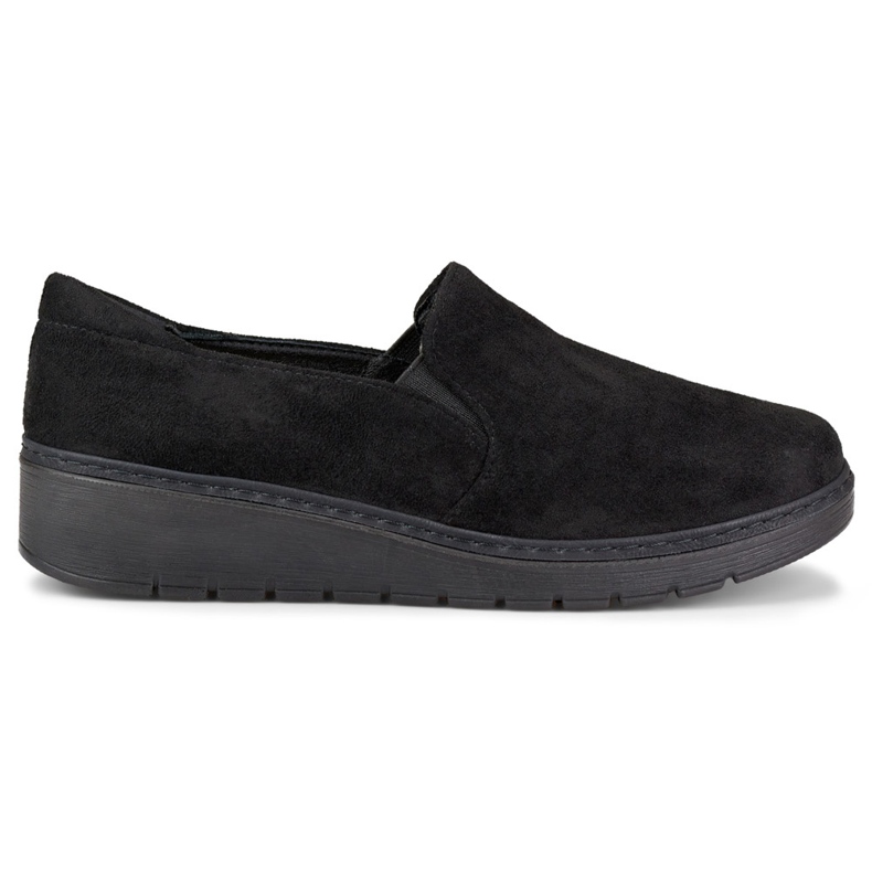 Comode scarpe da donna in camoscio nero