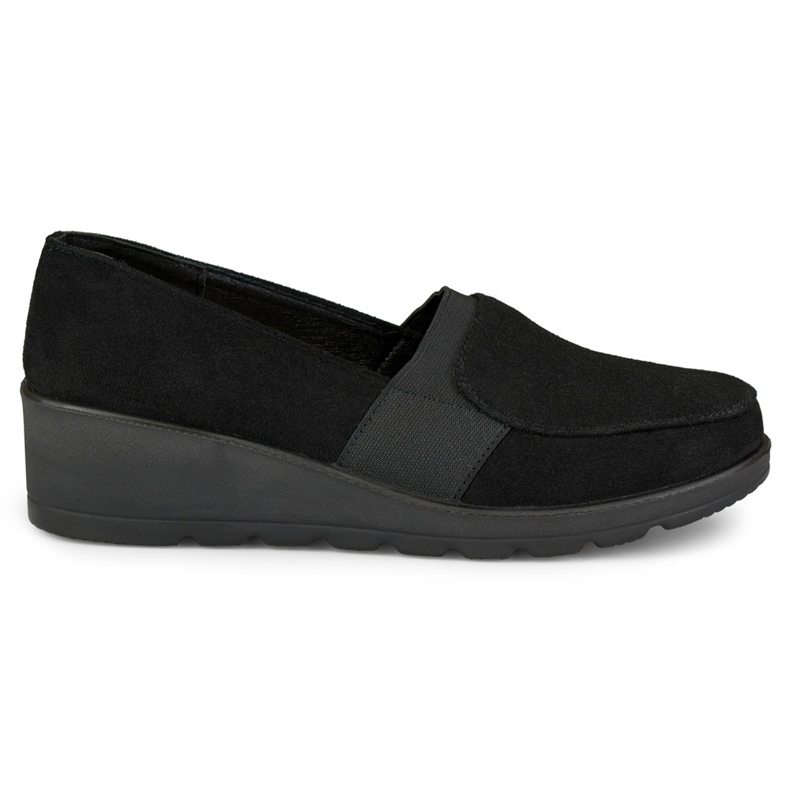 Comode scarpe da donna con elastico nero
