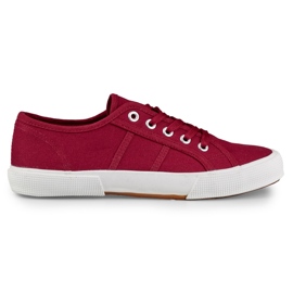 Sneakers basse bordeaux rosso