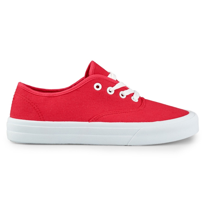 Sneakers rosse da donna rosso