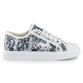 Sneakers da donna in bianco e nero bianca
