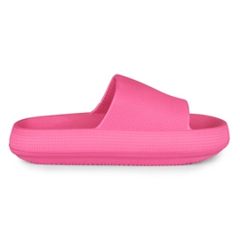 Comode pantofole da donna fucsia in schiuma rosa