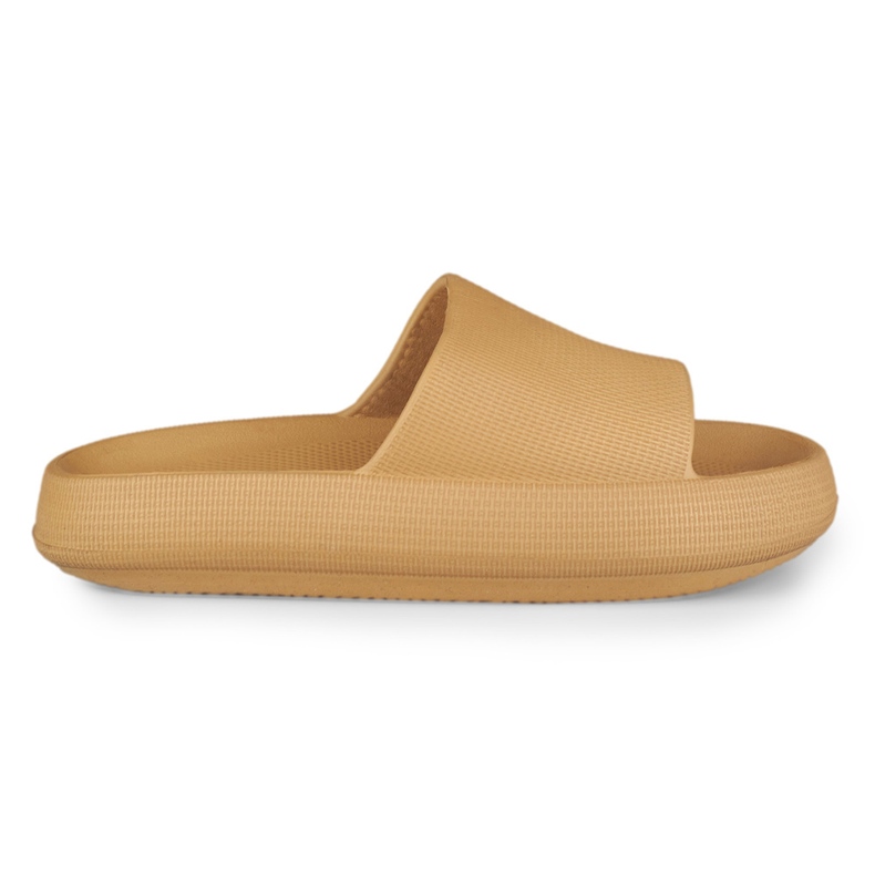 Comode pantofole da donna beige in schiuma