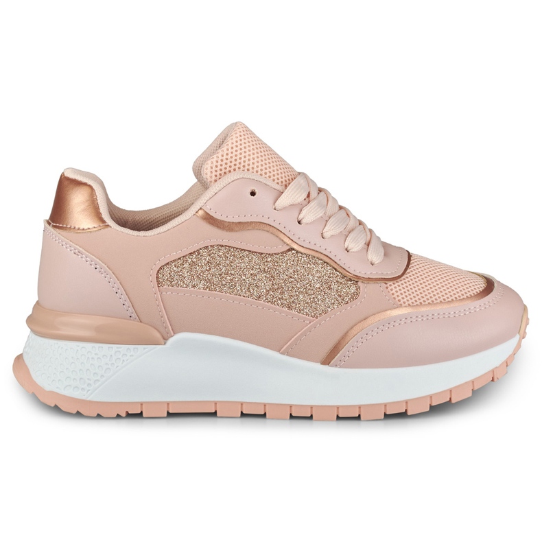 Sneakers rosa lucido da donna