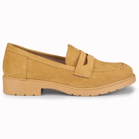 Scarpe da donna in camoscio color caramello marrone