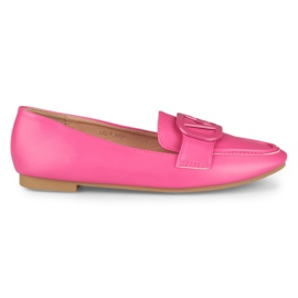 Scarpe fucsia da donna realizzate in ecopelle rosa