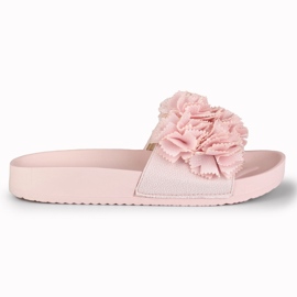 Pantofole floreali rosa da donna Violett