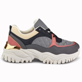 Sneakers grigie da donna Bellis grigio