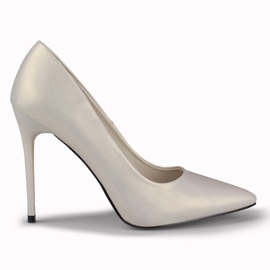 Scarpe col tacco argento opaco di Fansy d'argento