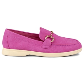 Comodi mocassini da donna rosa tenue