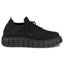 Scarpe sportive da donna nere flessibili nero