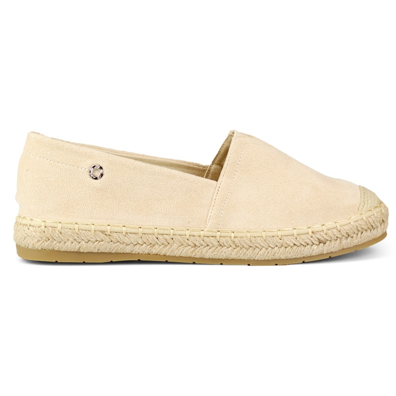 Espadrillas da donna in camoscio beige