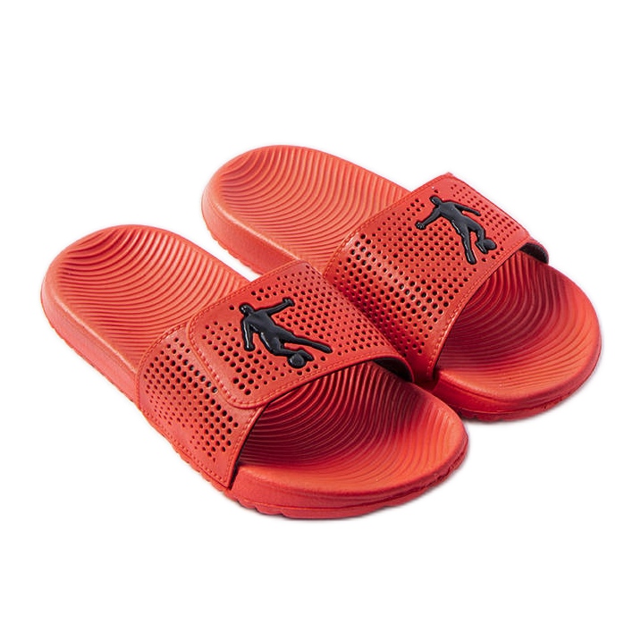Pantofole Atene in gomma rossa per bambini rosso