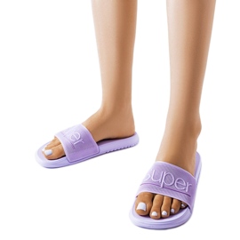 Pantofole in gomma viola di Azelio