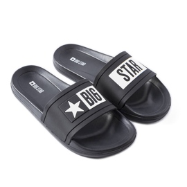 Pantofole nere da uomo Big Star DD174699 nero